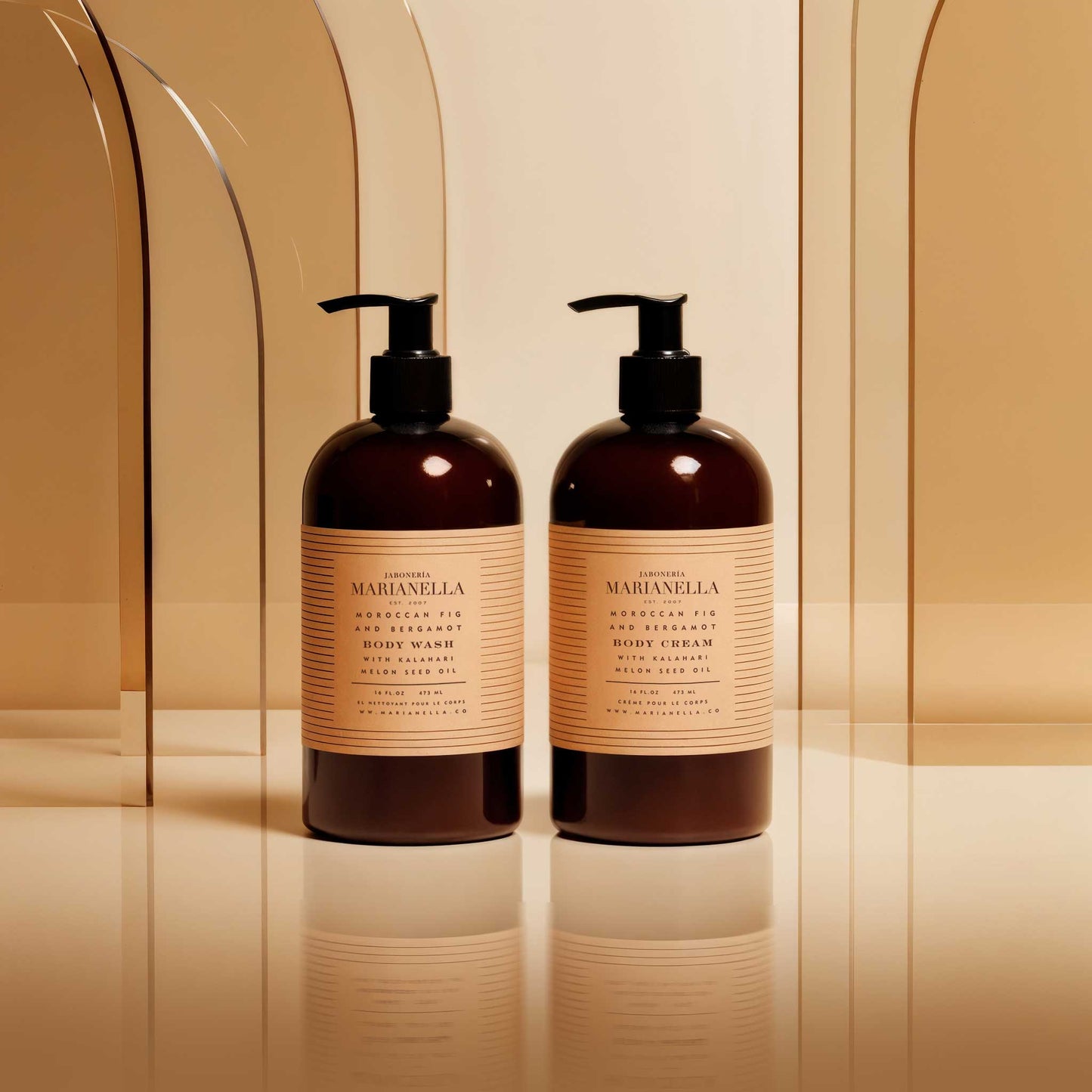 Paquete de gel de baño y crema corporal - 16 oz. onz.