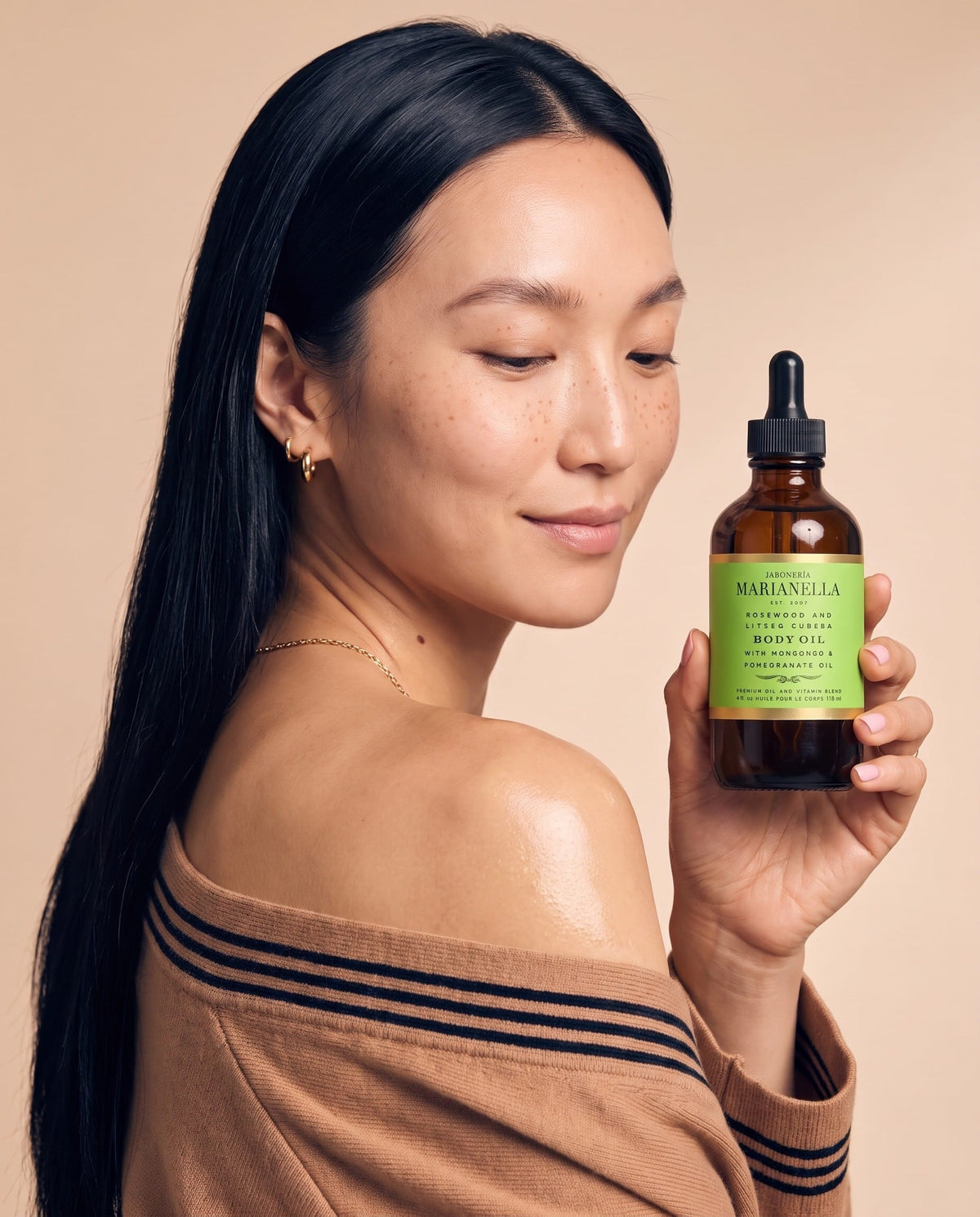 Rosewood and Litsea Cubeba Imperial Jade Body Oil