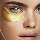 Mascarillas para ojos de colágeno de oro de 24 quilates