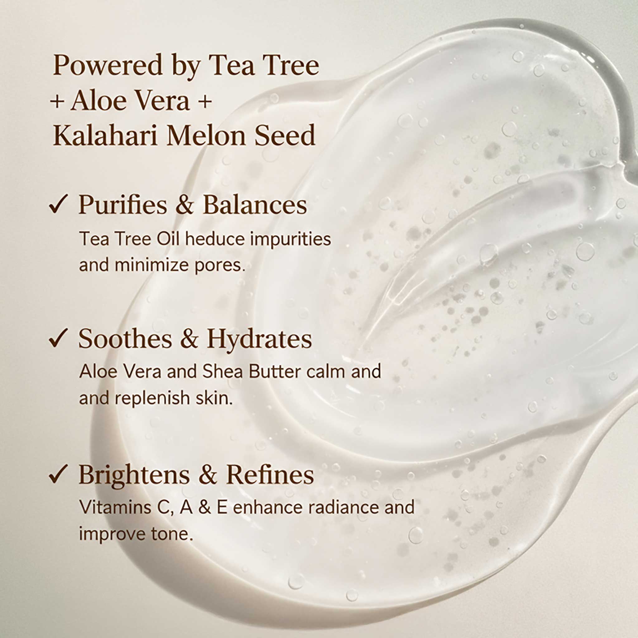 Detox Gel now with Kalahari Melon Seed Oil