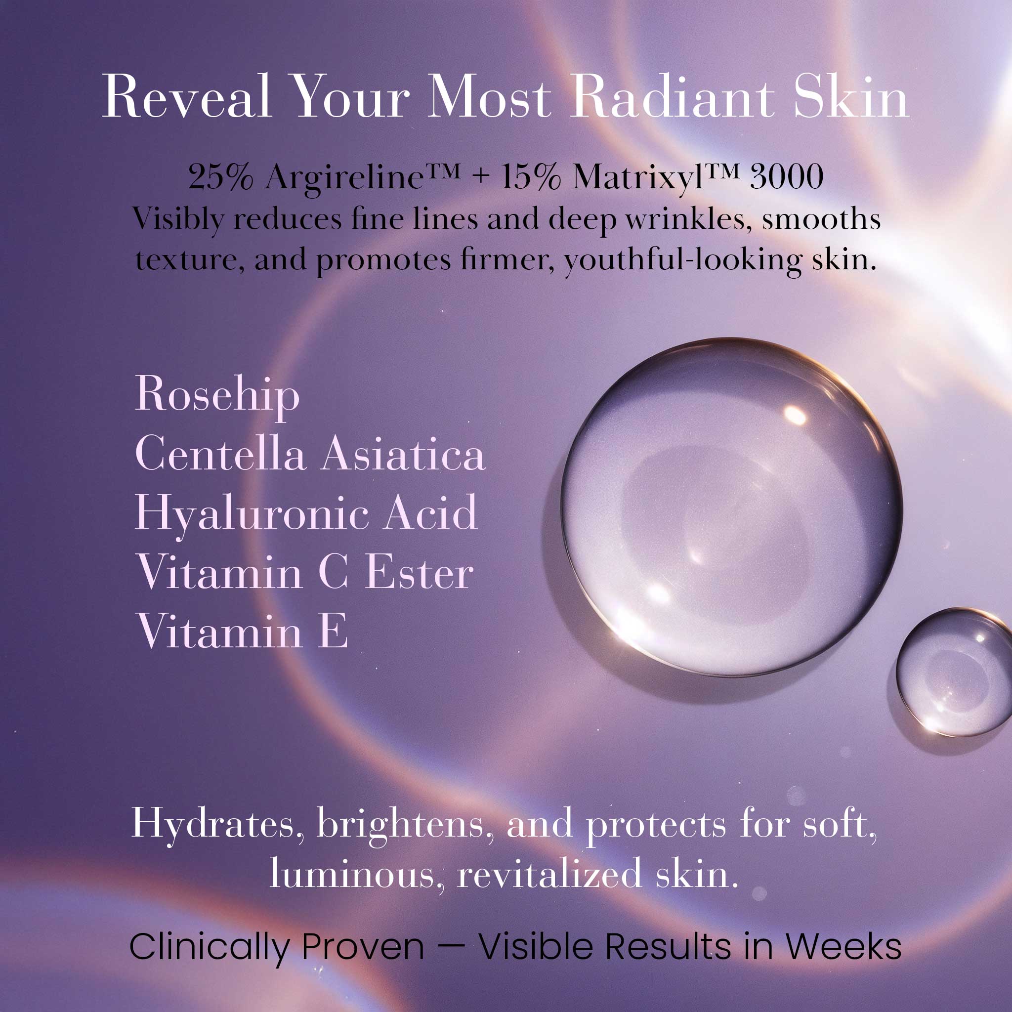 Suero facial intensivo ultrapéptido reductor de arrugas