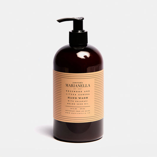 Rosewood and Litsea Cubeba Hand Wash with Kalahari Melon Seed Oil 16 oz