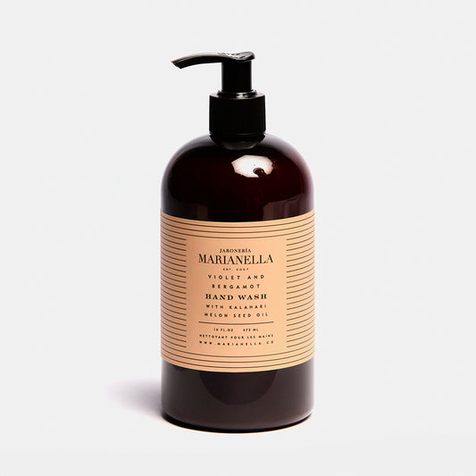 Violet and Bergamot Hand Wash with Kalahari Melon Seed Oil 16 oz