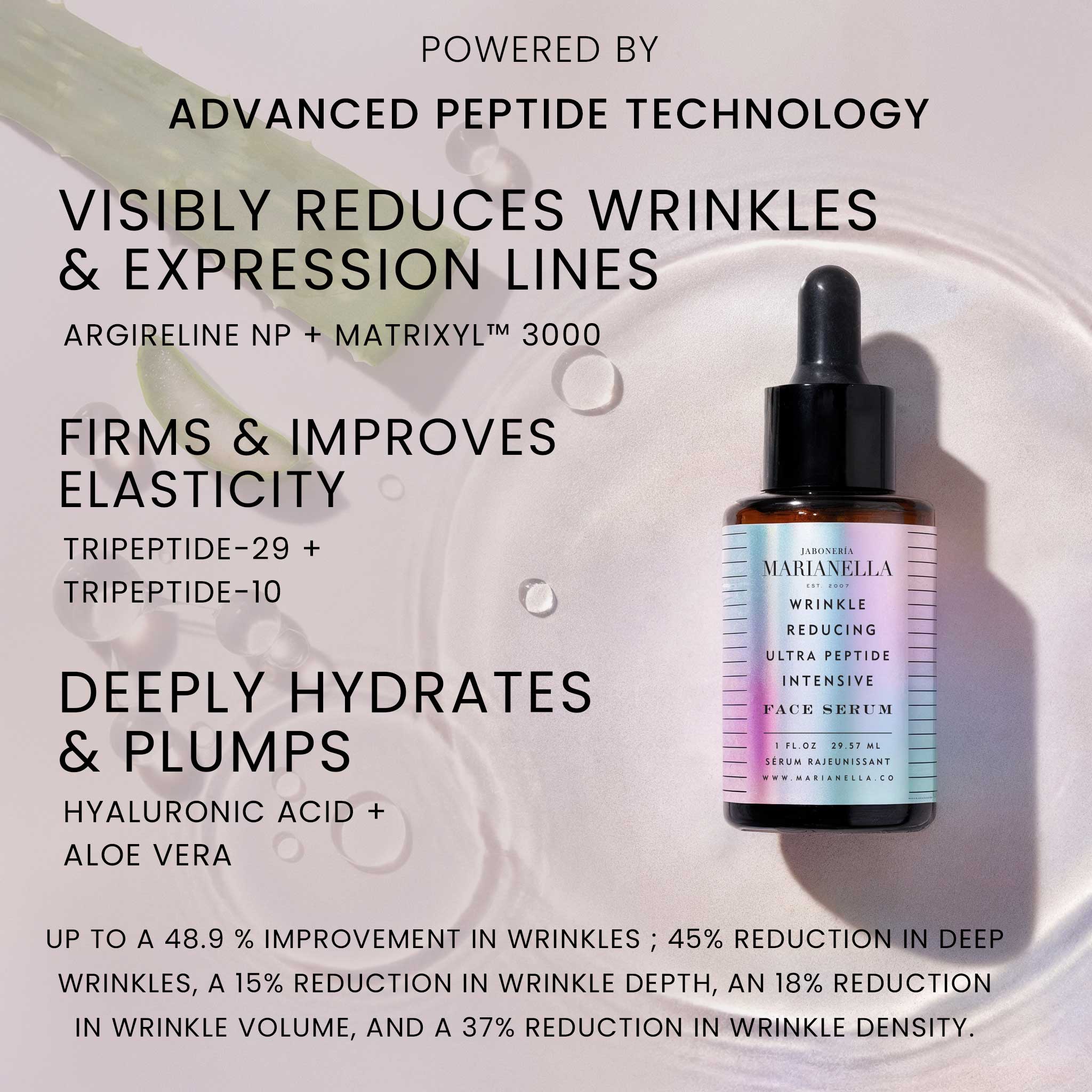 Suero facial intensivo ultrapéptido reductor de arrugas