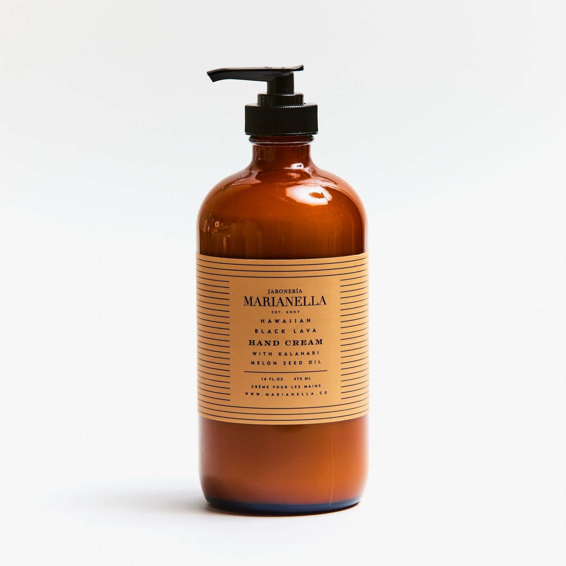 Hawaiian Black Lava Hand Cream with Kalahari Melon Seed Oil - Marianella