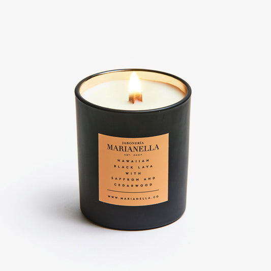 Jaboneria Marianella Hawaiian Black Lava Luxury 7 oz Candle Collection ( Available in 5 Scents)