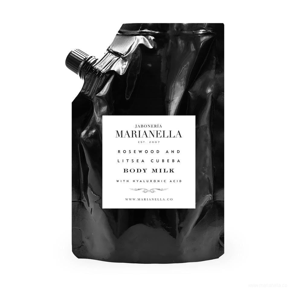 Rosewood and Litsea Cubeba Body Milk Refill Pouch-Marianella