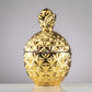 Limited Edition Frosted Birchwood Pine Gold Pineapple Candle - Marianella