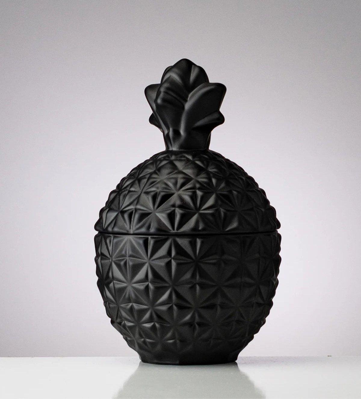 Limited Edition Hawaiian Black Lava Black Pineapple Candle - Marianella