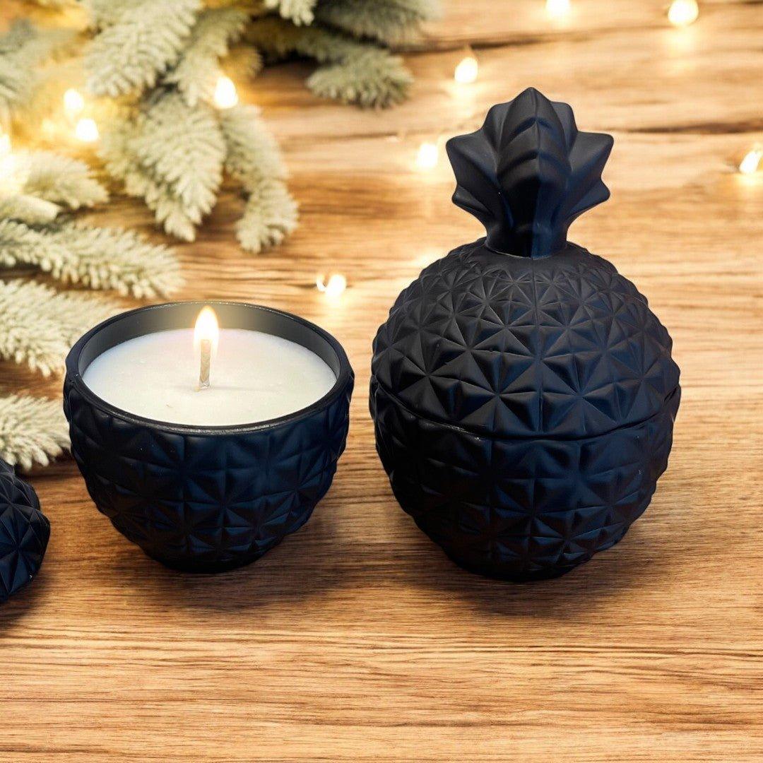 Limited Edition Hawaiian Black Lava Black Pineapple Candle - Marianella