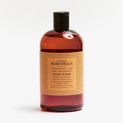 Marianella Moroccan Fig & Bergamot Replenishing Body Wash with Kalahari Oil - 16 fl. oz (Plastic Bottle)