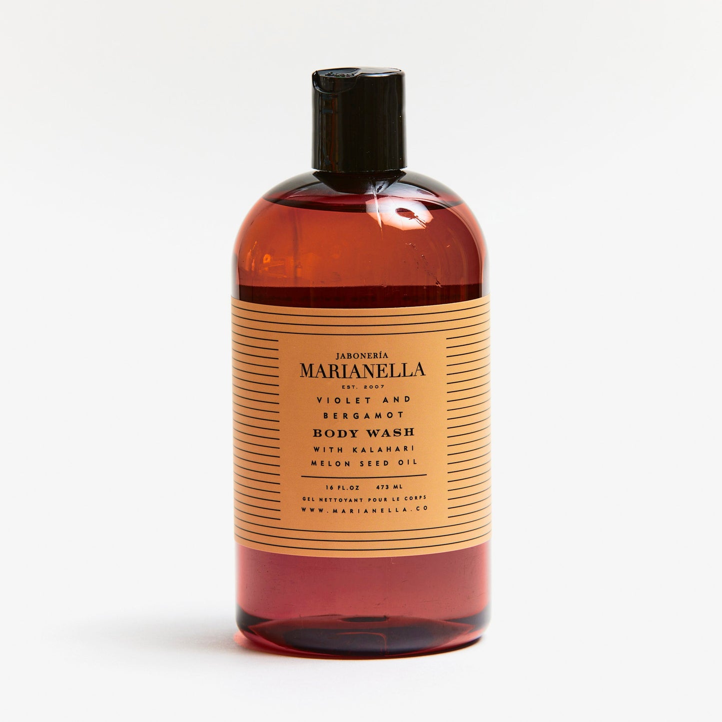 Marianella Violet & Bergamot Replenishing Body Wash with Kalahari Oil - 16 fl. oz (Plastic Bottle)