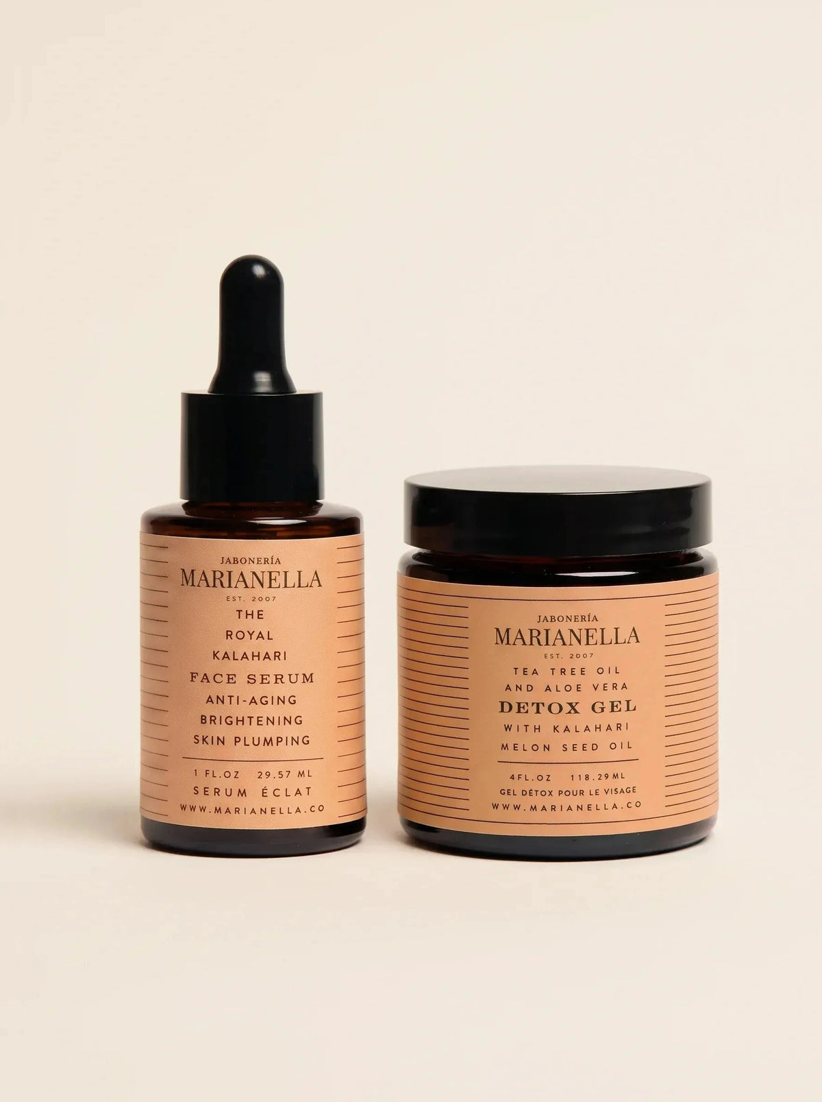 Paquete de suero facial y gel desintoxicante Royal Kalahari