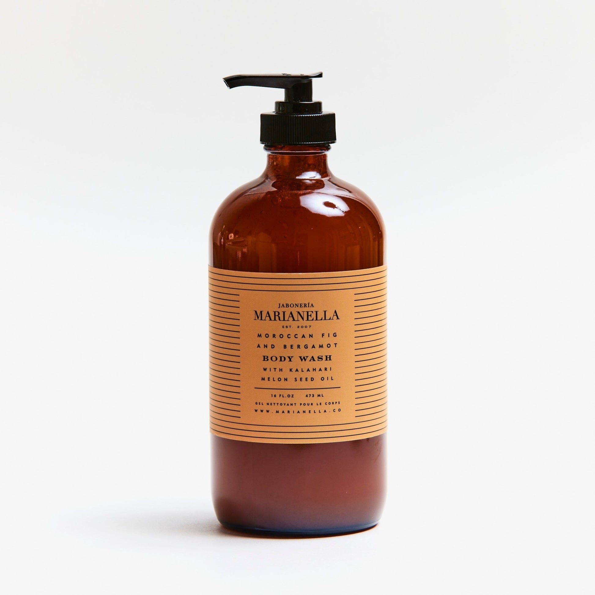 Moroccan Fig and Bergamot Body Wash with Kalahari Melon Seed Oil - Marianella