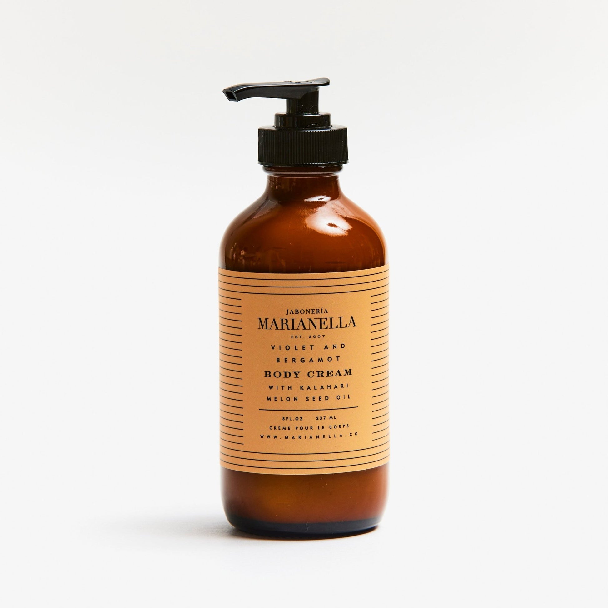 Violet and Bergamot Body Cream with Kalahari Melon Seed Oil - Marianella