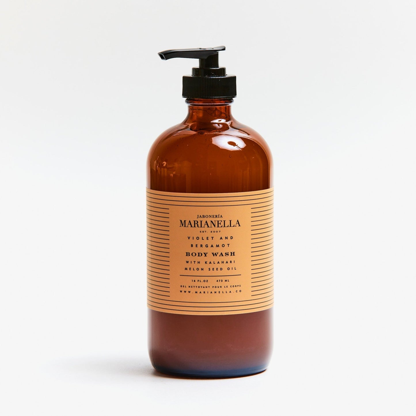 Violet and Bergamot Body Wash with Kalahari Melon Seed Oil - Marianella