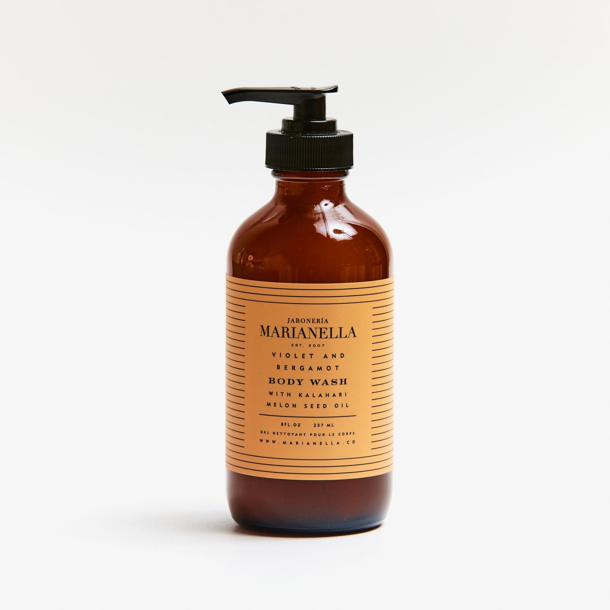 Violet and Bergamot Body Wash with Kalahari Melon Seed Oil - Marianella