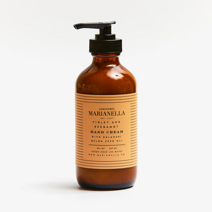 Violet and Bergamot Hand Cream with Kalahari Melon Seed Oil - Marianella